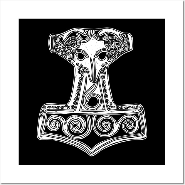 Skane Style Mjolnir Wall Art by LaForma